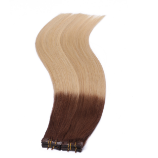 10 x Tape In - 4/60 Ombre - Hair Extensions - 2,5g - NOVON EXTENTIONS