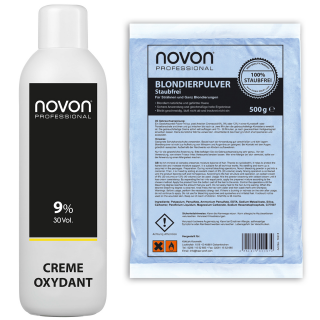 Novon Cream Oxydant 9% - 1000ml + 500g Blondierpulver