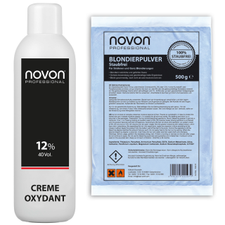 Novon Cream Oxydant 12% - 1000ml + 500g Blondierpulver