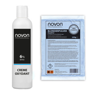 Novon Cream Oxydant 6% 200ml + 100g Blondierpulver