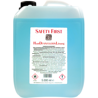 Safety First Haut Desinfektion Lsung 5000ml - antibakteriell Hygiene