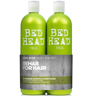 Tigi Bed Head Re-Energize Tween Duo Shampoo 750ml + Re-Energize Conditioner 750ml